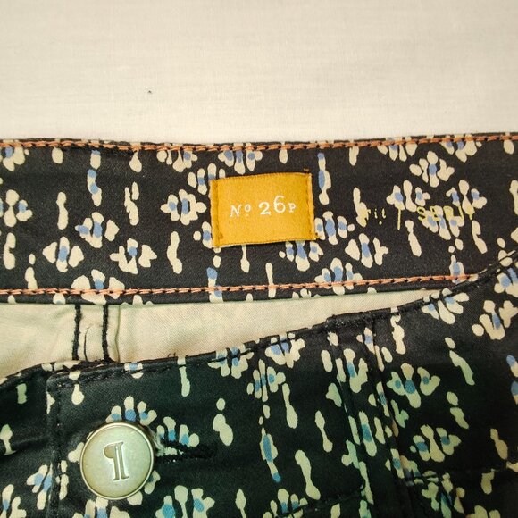 NWOT Women's Anthropologie Pilcro and the Letterpress Serif Sateen Printed Pants - Picture 5 of 11